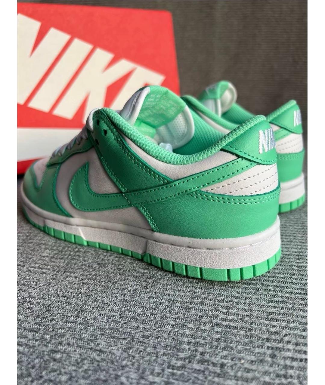 NIKE Бирюзовые кожаные кроссовки, фото 8