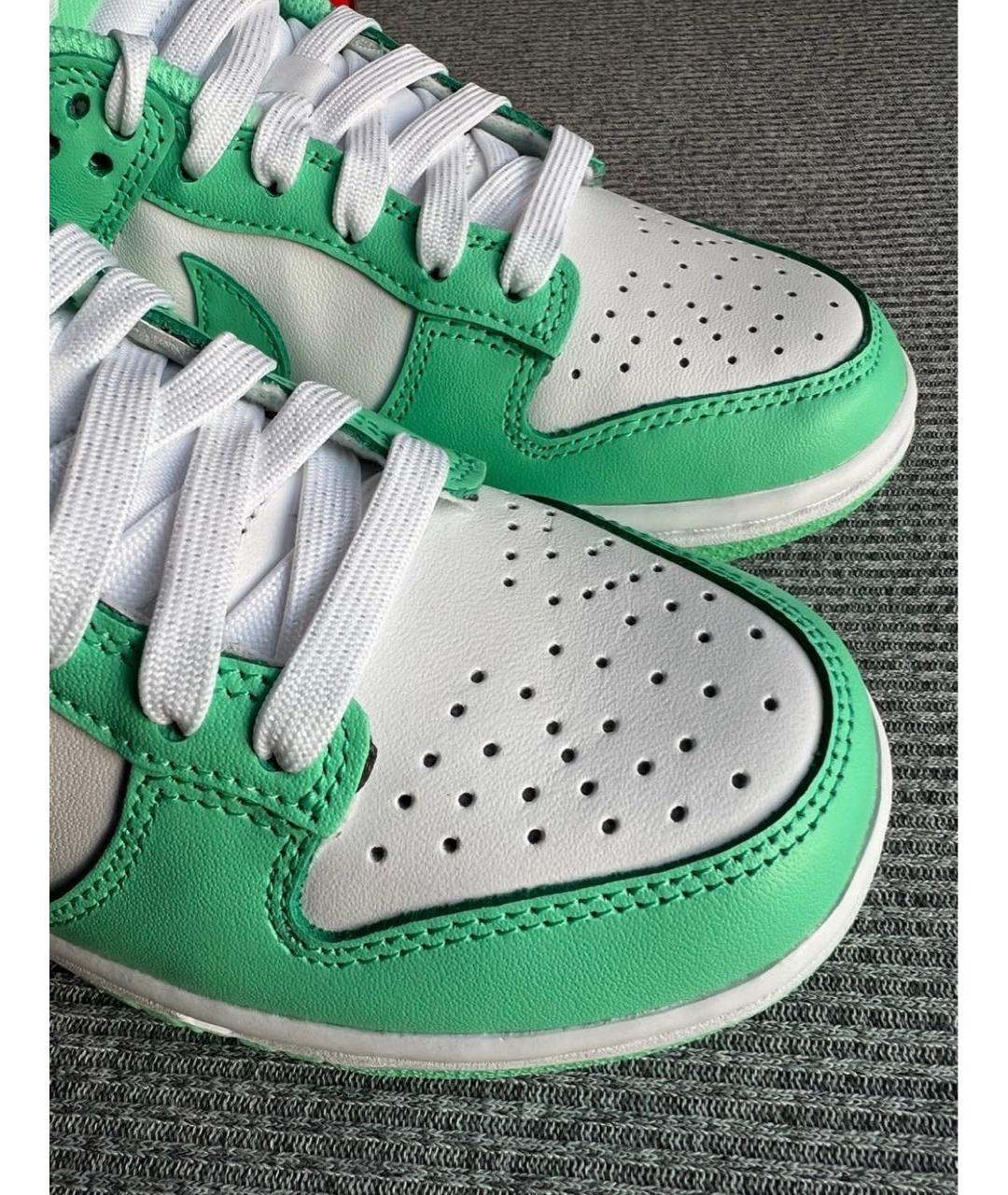 NIKE Бирюзовые кожаные кроссовки, фото 7