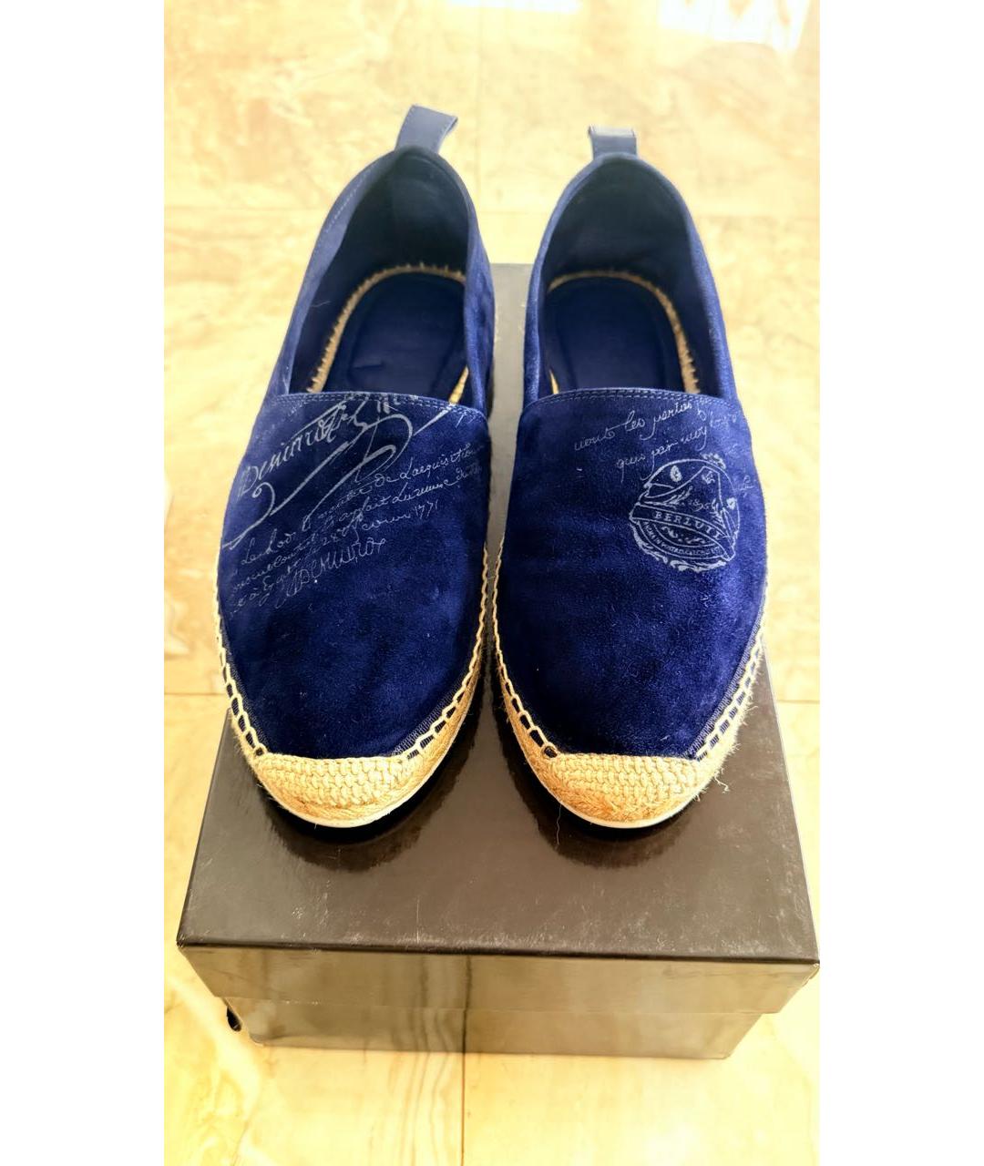 BERLUTI Синие замшевые эспадрильи, фото 2