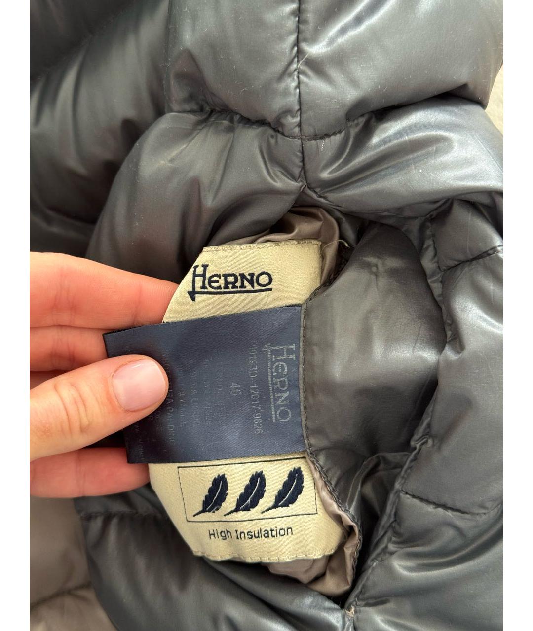HERNO Антрацитовый жилет, фото 8