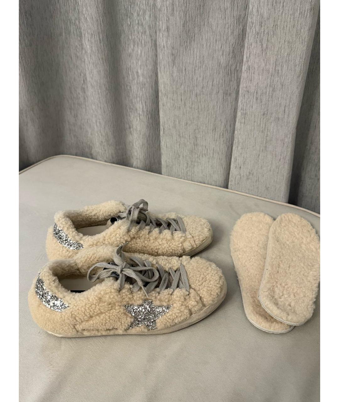 GOLDEN GOOSE DELUXE BRAND Бежевые кеды, фото 5