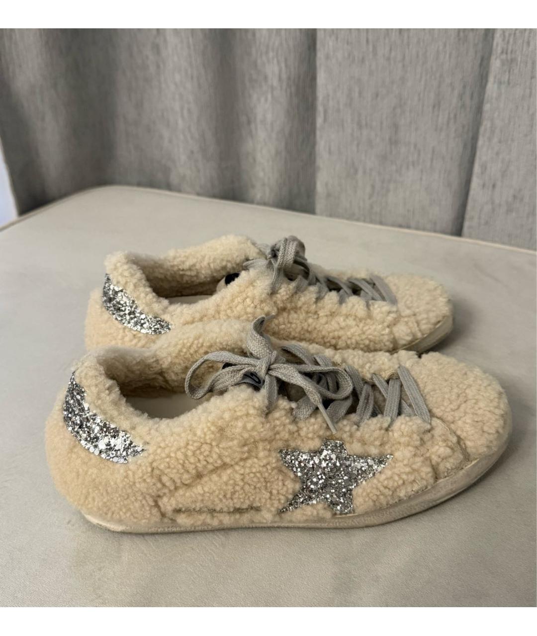 GOLDEN GOOSE DELUXE BRAND Бежевые кеды, фото 8