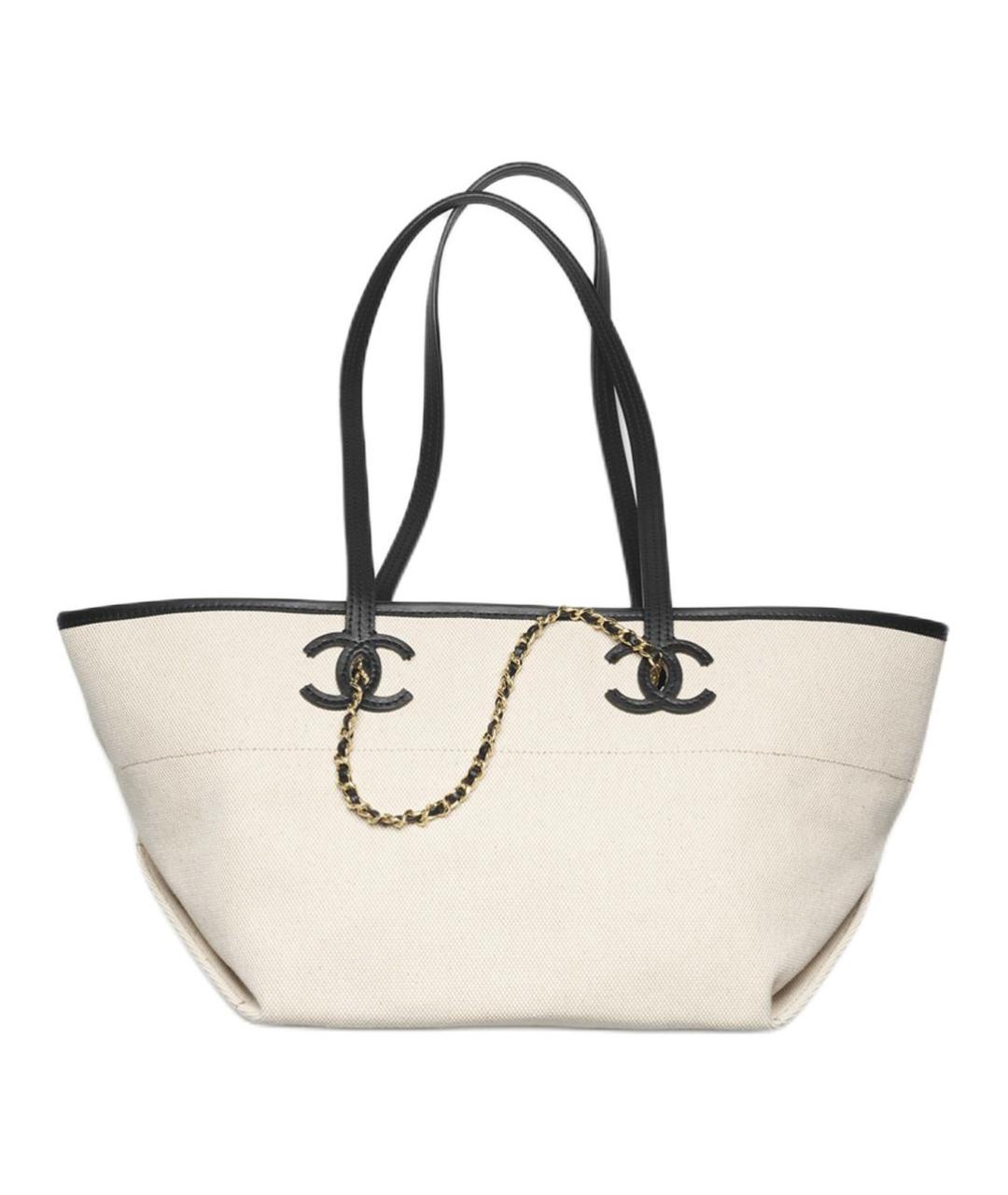 CHANEL Бежевая сумка через плечо, фото 1