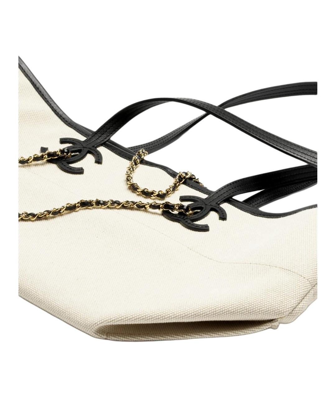 CHANEL Бежевая сумка через плечо, фото 3