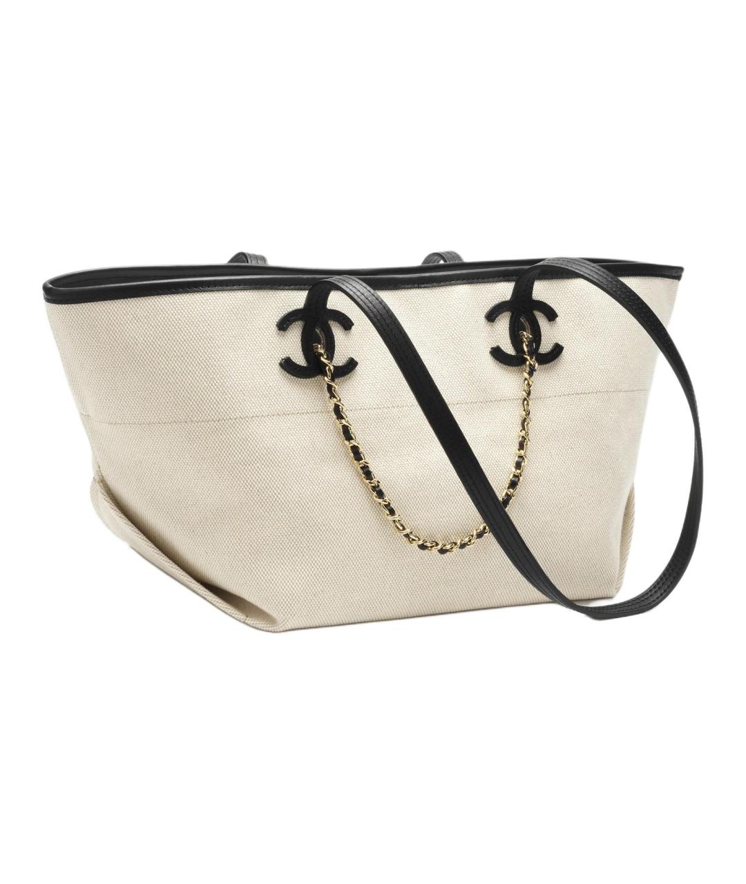 CHANEL Бежевая сумка через плечо, фото 2