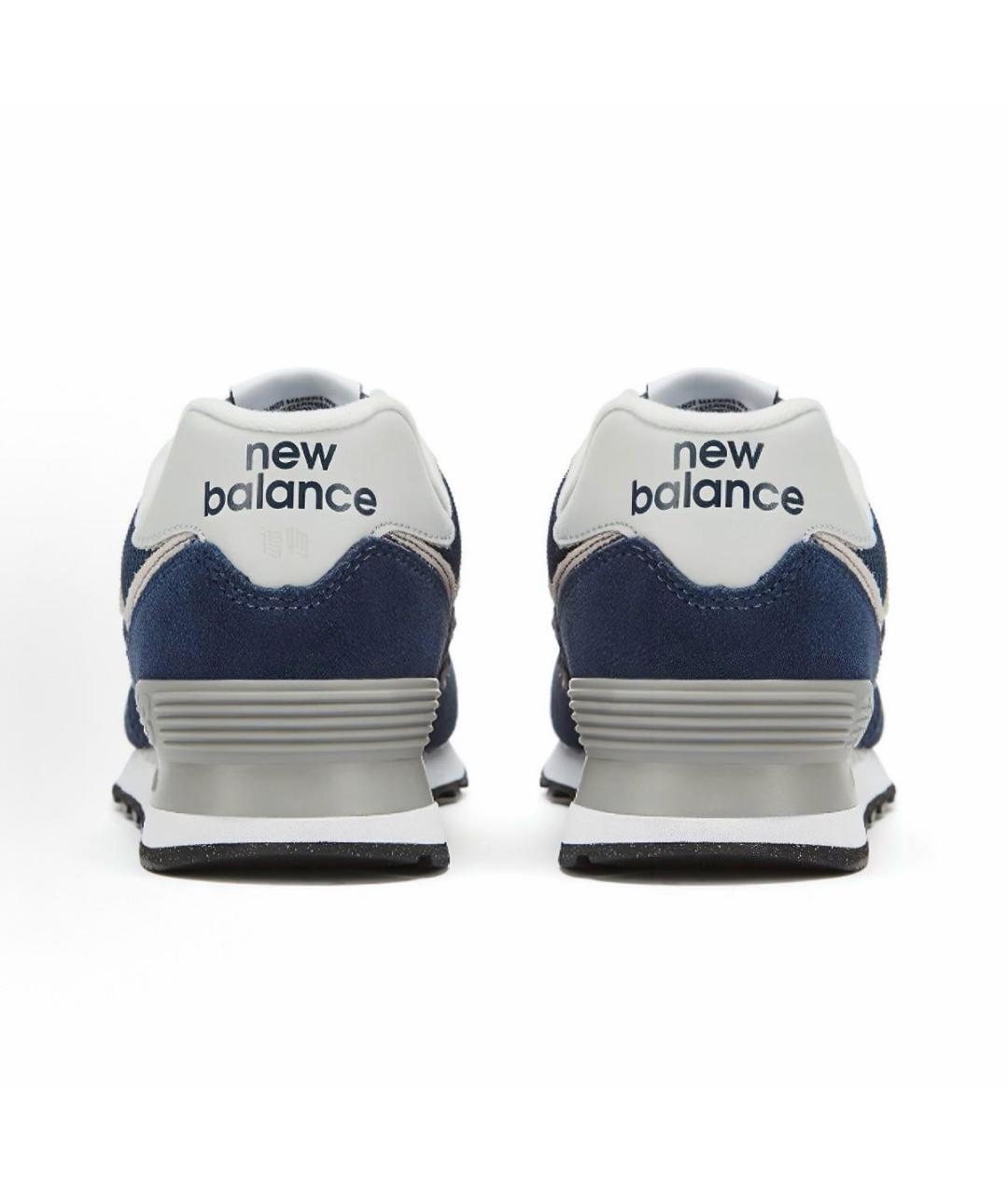NEW BALANCE Темно-синие замшевые кроссовки, фото 4