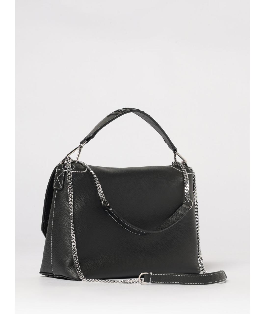 LANCEL Черная кожаная сумка с короткими ручками, фото 2