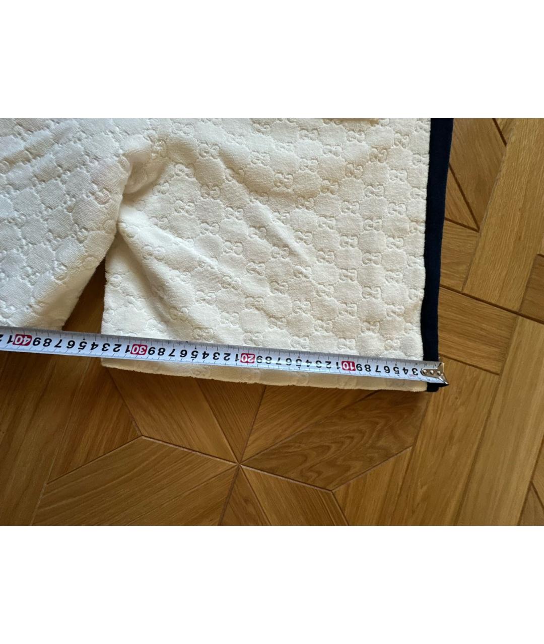 GUCCI Белые хлопковые шорты, фото 6