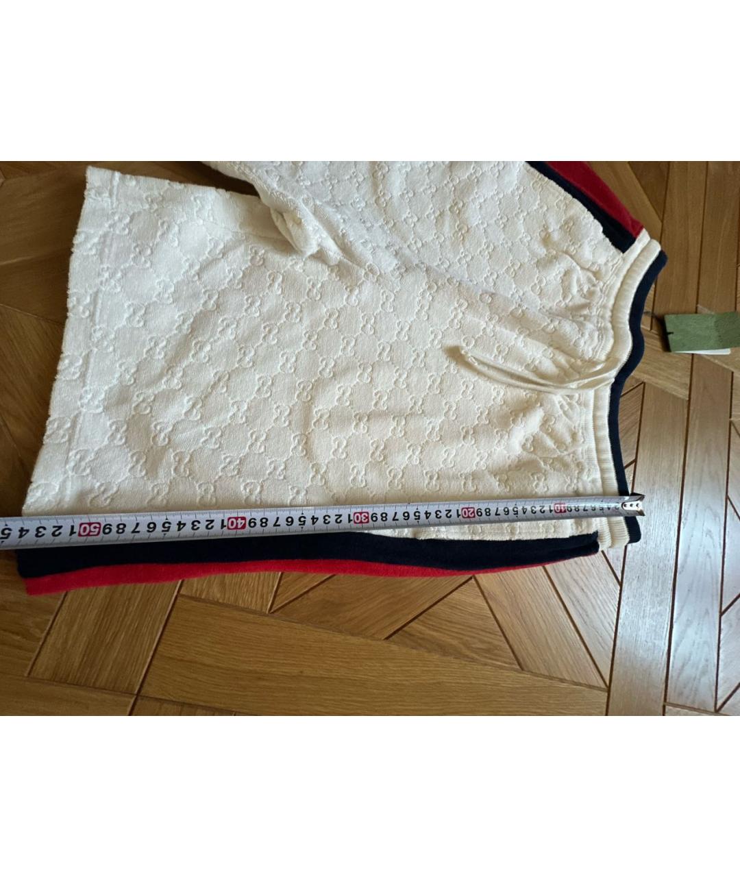 GUCCI Белые хлопковые шорты, фото 3