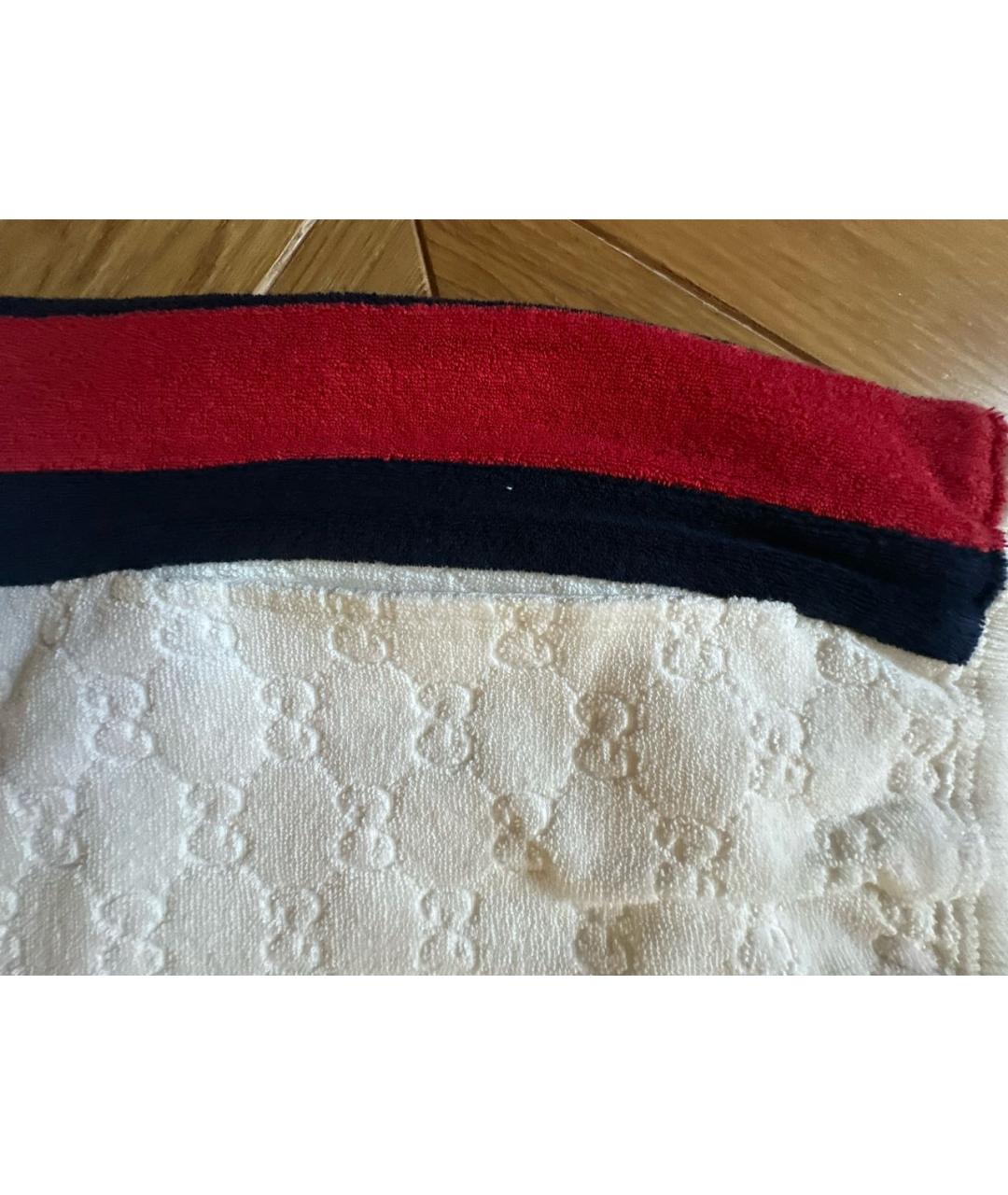 GUCCI Белые хлопковые шорты, фото 4