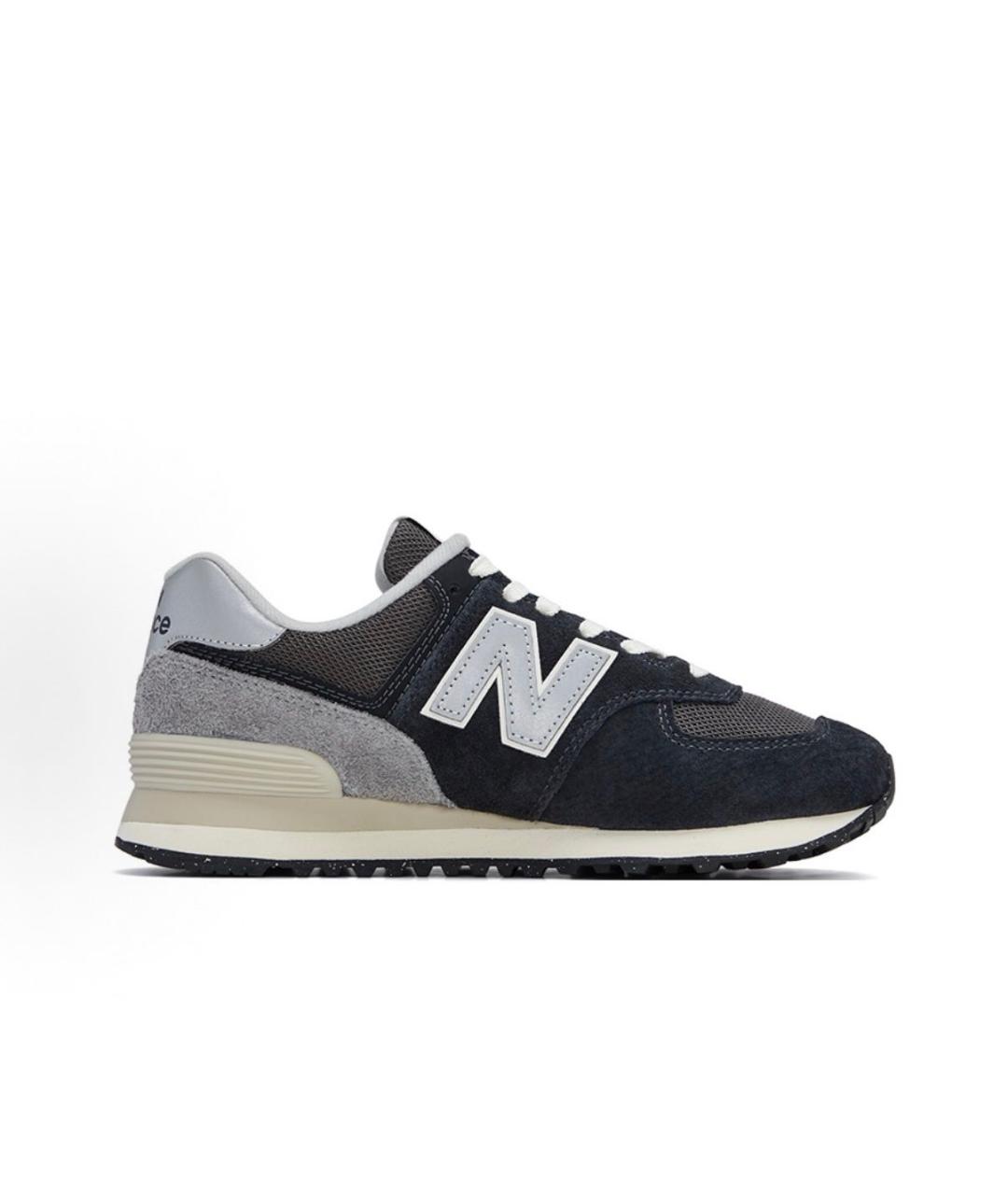 NEW BALANCE Черные замшевые низкие кроссовки / кеды, фото 9