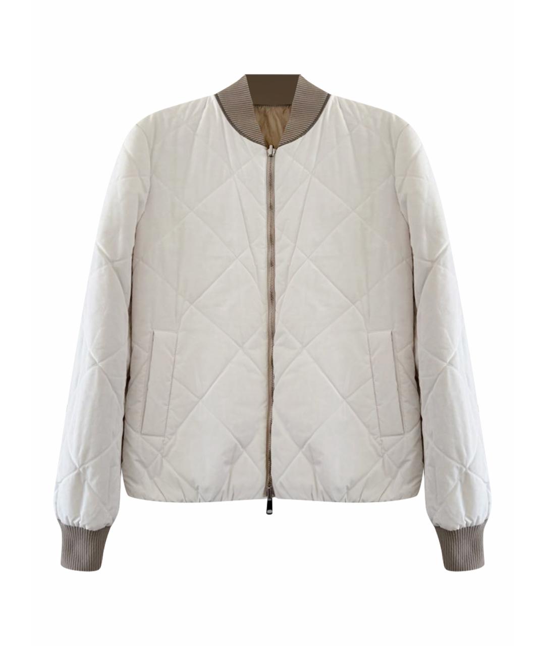 BRUNELLO CUCINELLI Бежевая полиэстеровая куртка, фото 1