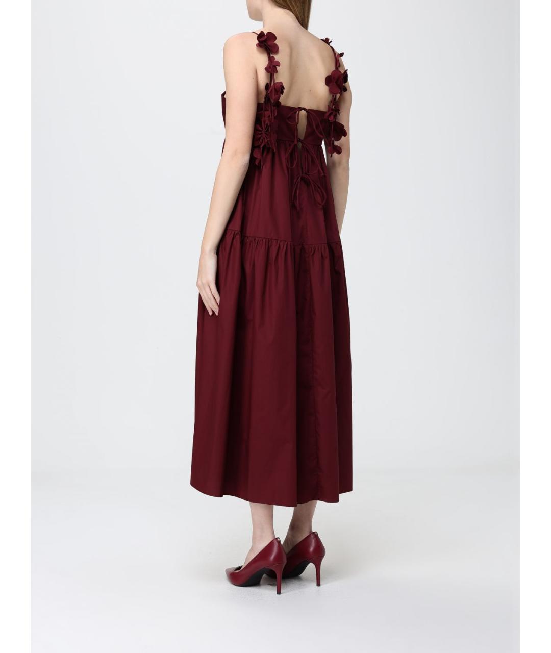 MEIMEIJ Бордовое хлопковое платье, фото 2