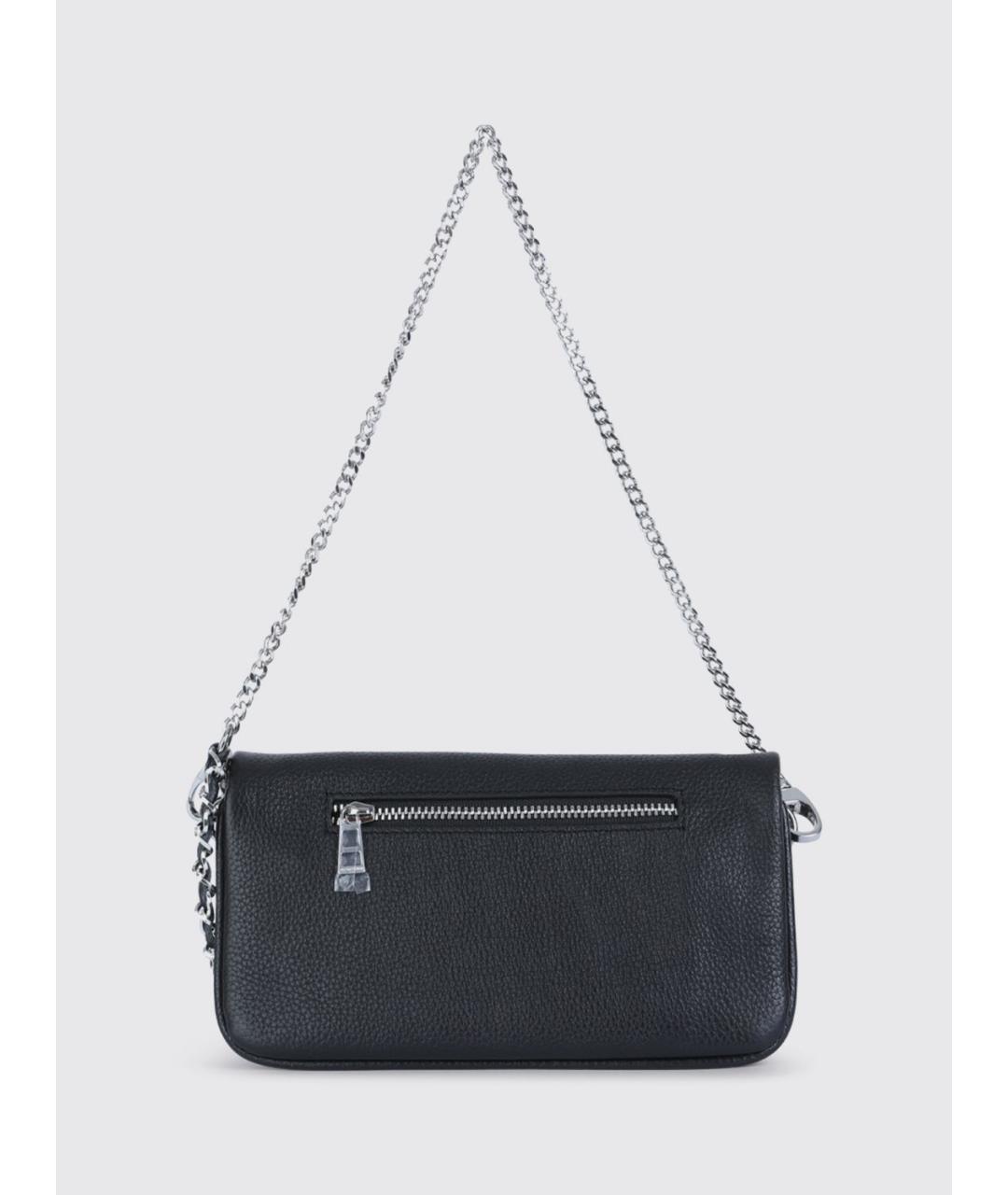 ZADIG & VOLTAIRE Черная кожаная сумка через плечо, фото 2