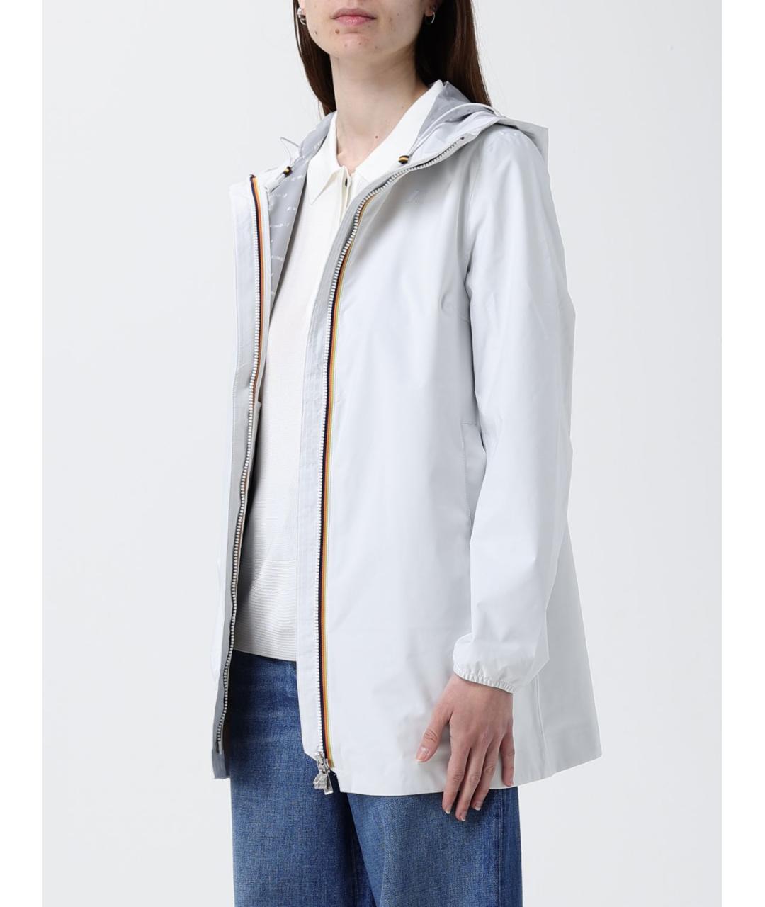 K-WAY Белая полиэстеровая куртка, фото 3