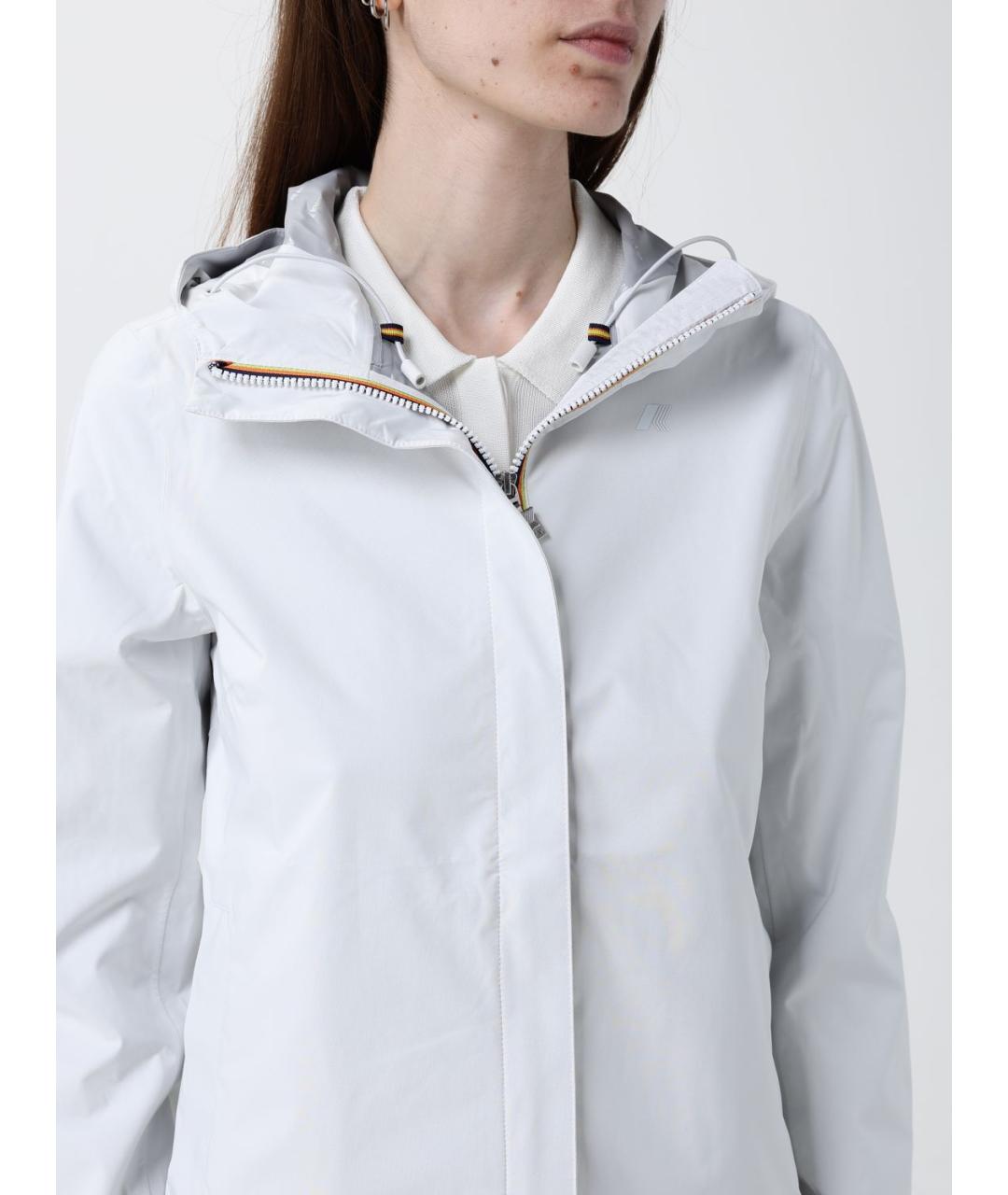 K-WAY Белая полиэстеровая куртка, фото 4