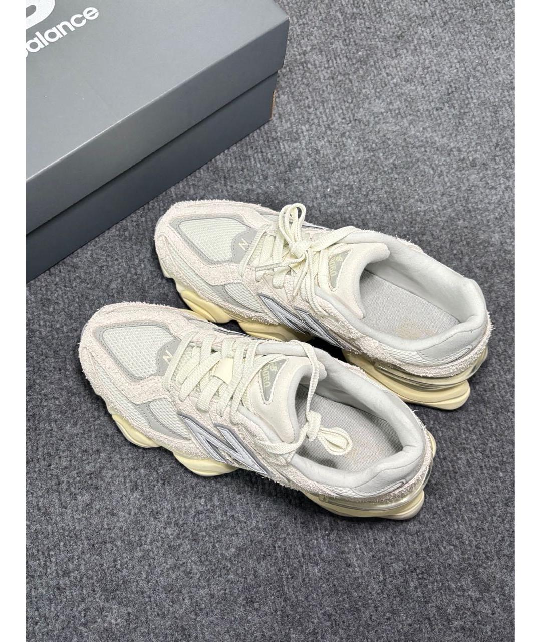 NEW BALANCE Белые замшевые кроссовки, фото 3