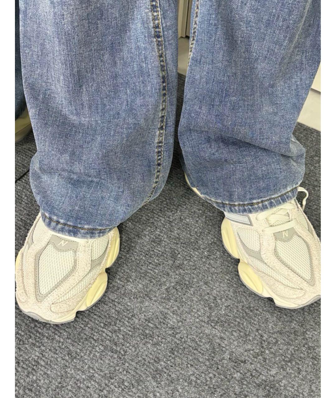 NEW BALANCE Белые замшевые низкие кроссовки / кеды, фото 5