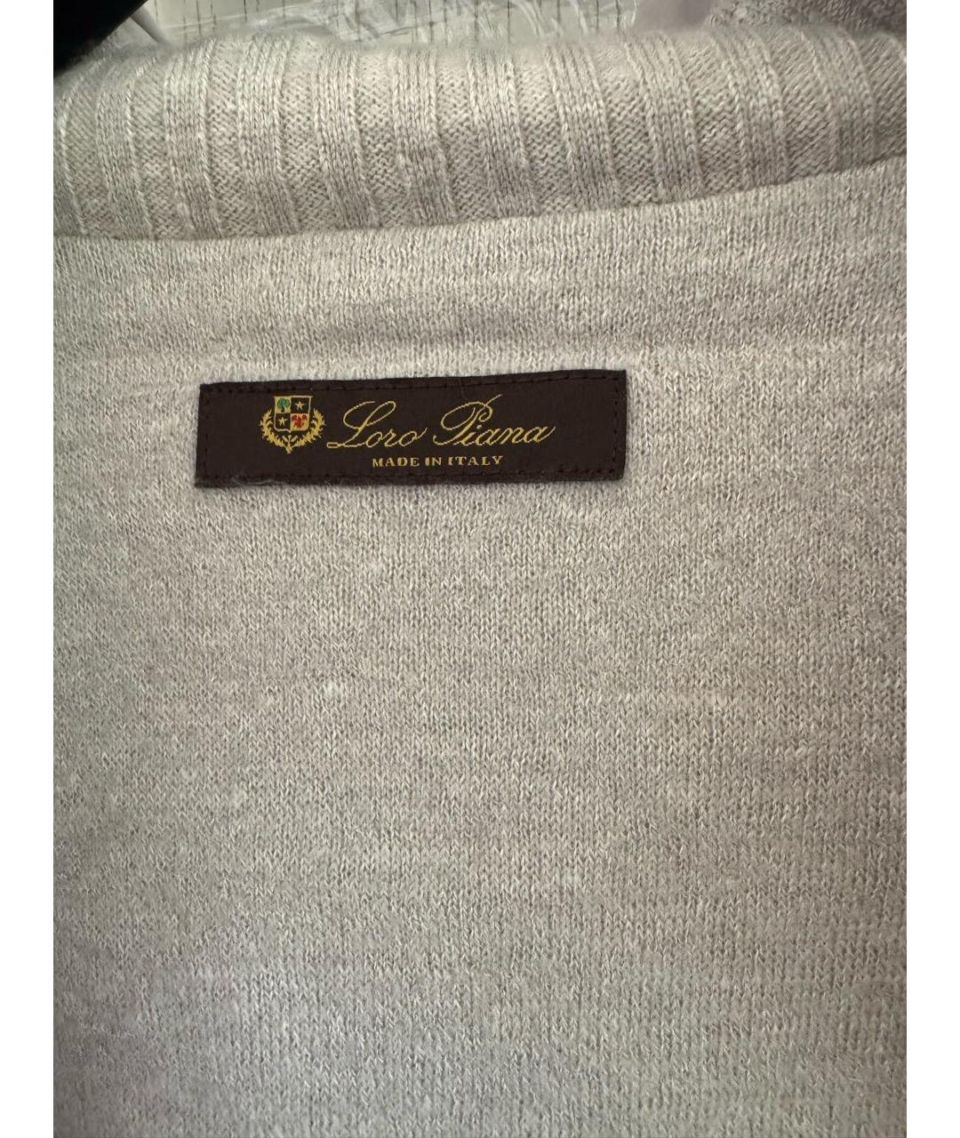 LORO PIANA Серая полиэстеровая куртка, фото 3