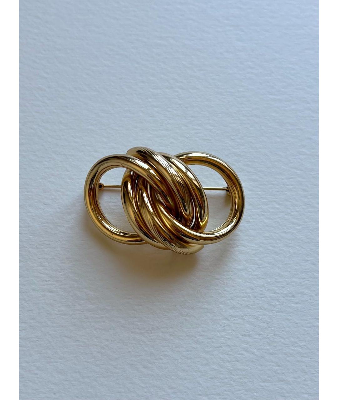 CHRISTIAN DIOR Золотая позолоченная булавка / брошь, фото 2