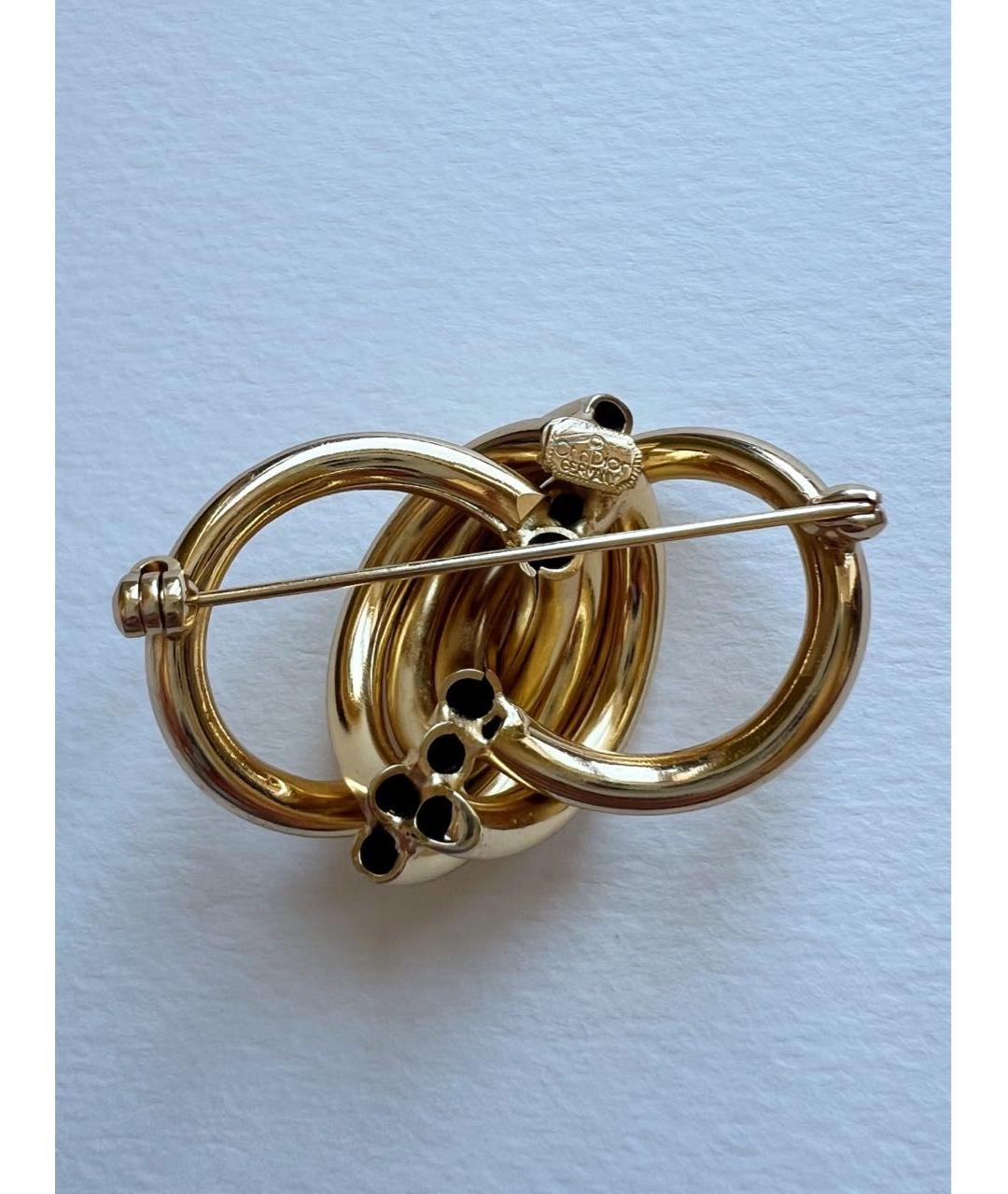 CHRISTIAN DIOR Золотая позолоченная булавка / брошь, фото 3