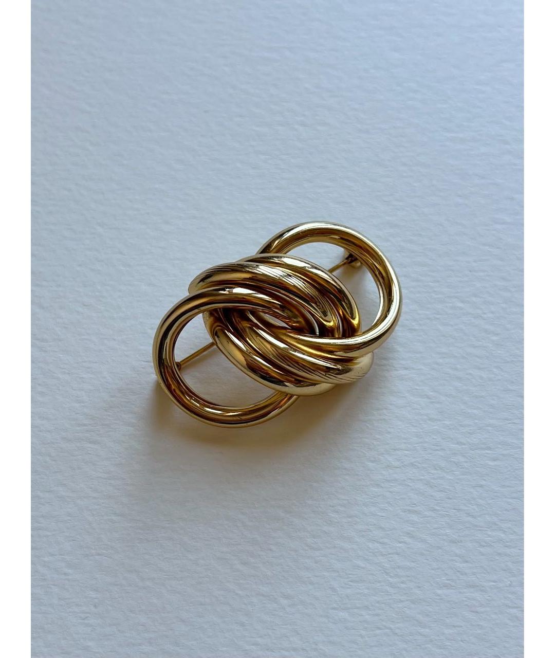 CHRISTIAN DIOR Золотая позолоченная булавка / брошь, фото 4