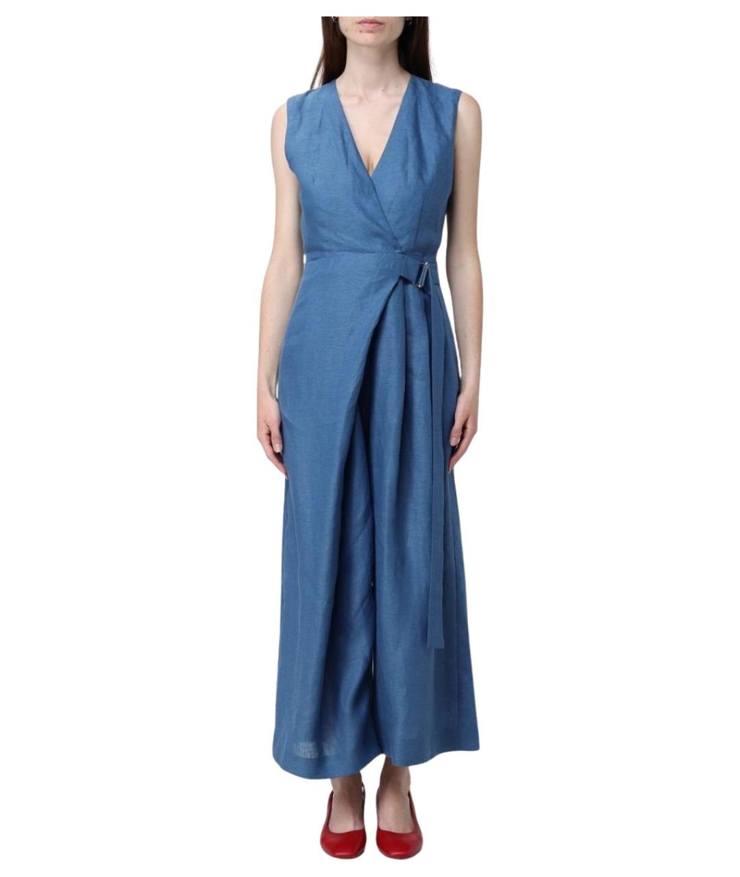 MEIMEIJ Синее льняное платье, фото 1