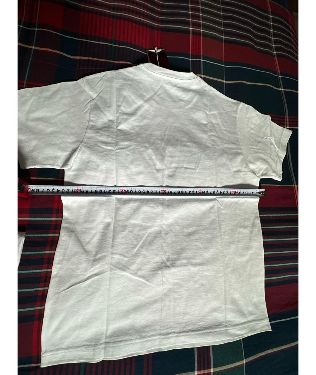 GUCCI Белая хлопковая футболка, фото 2