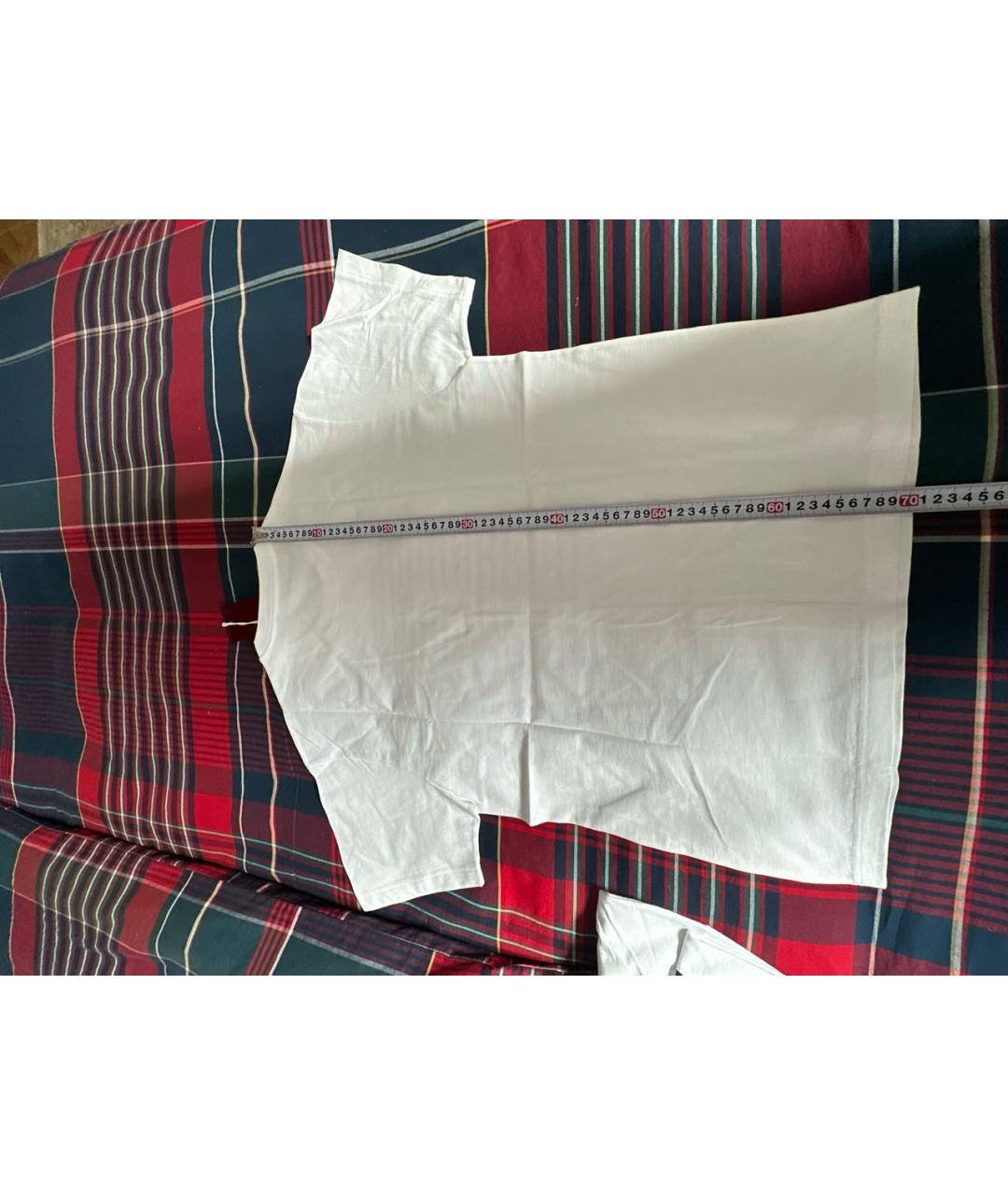 GUCCI Белая хлопковая футболка, фото 6