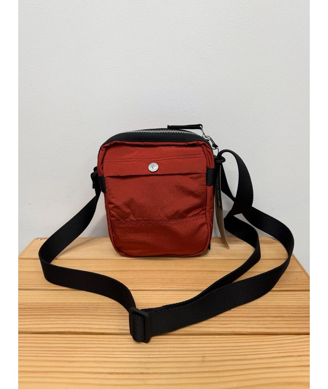STONE ISLAND Красная синтетическая сумка на плечо, фото 3