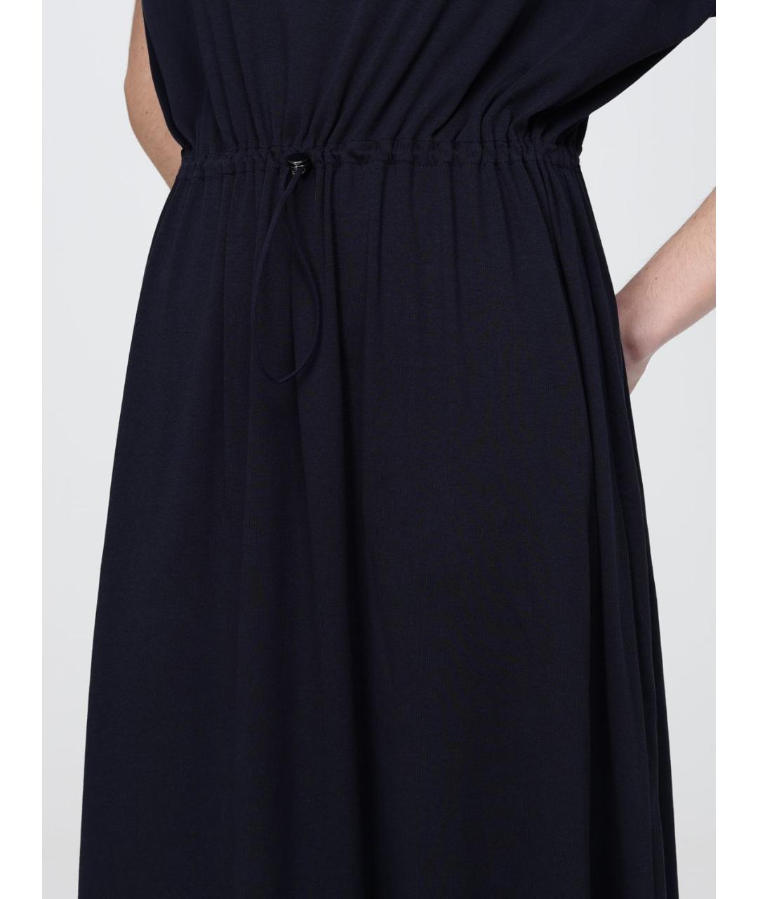 FABIANA FILIPPI Темно-синее хлопковое повседневное платье, фото 3