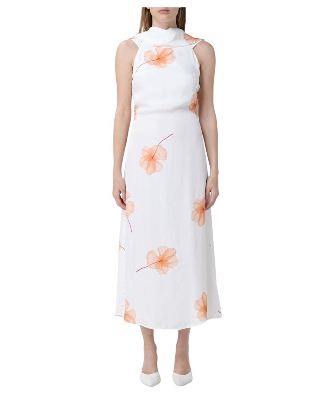 MAR DE MARGARITAS Белое вискозное платье, фото 1