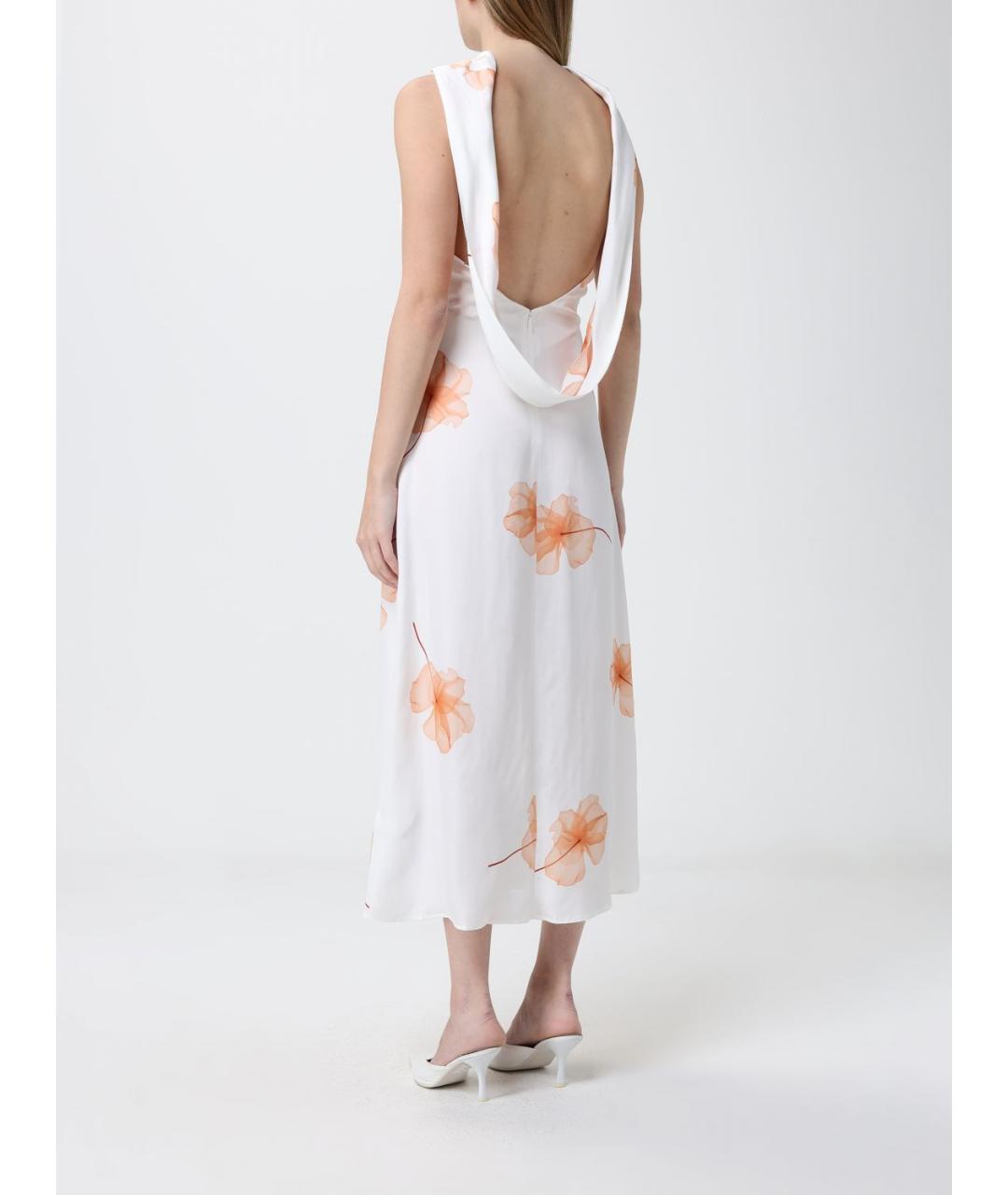 MAR DE MARGARITAS Белое вискозное платье, фото 2