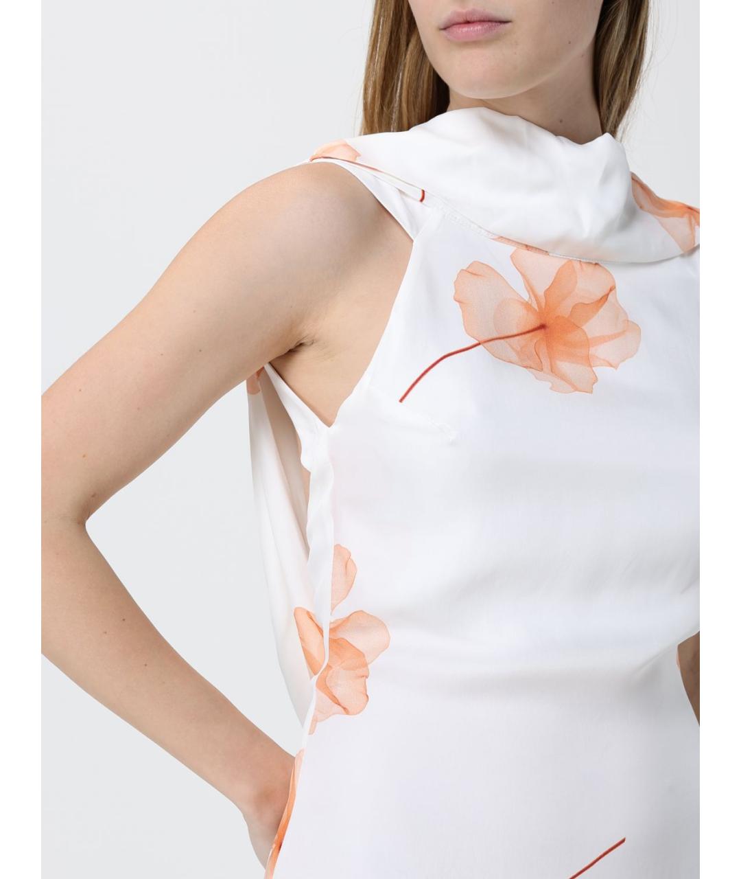 MAR DE MARGARITAS Белое вискозное платье, фото 3