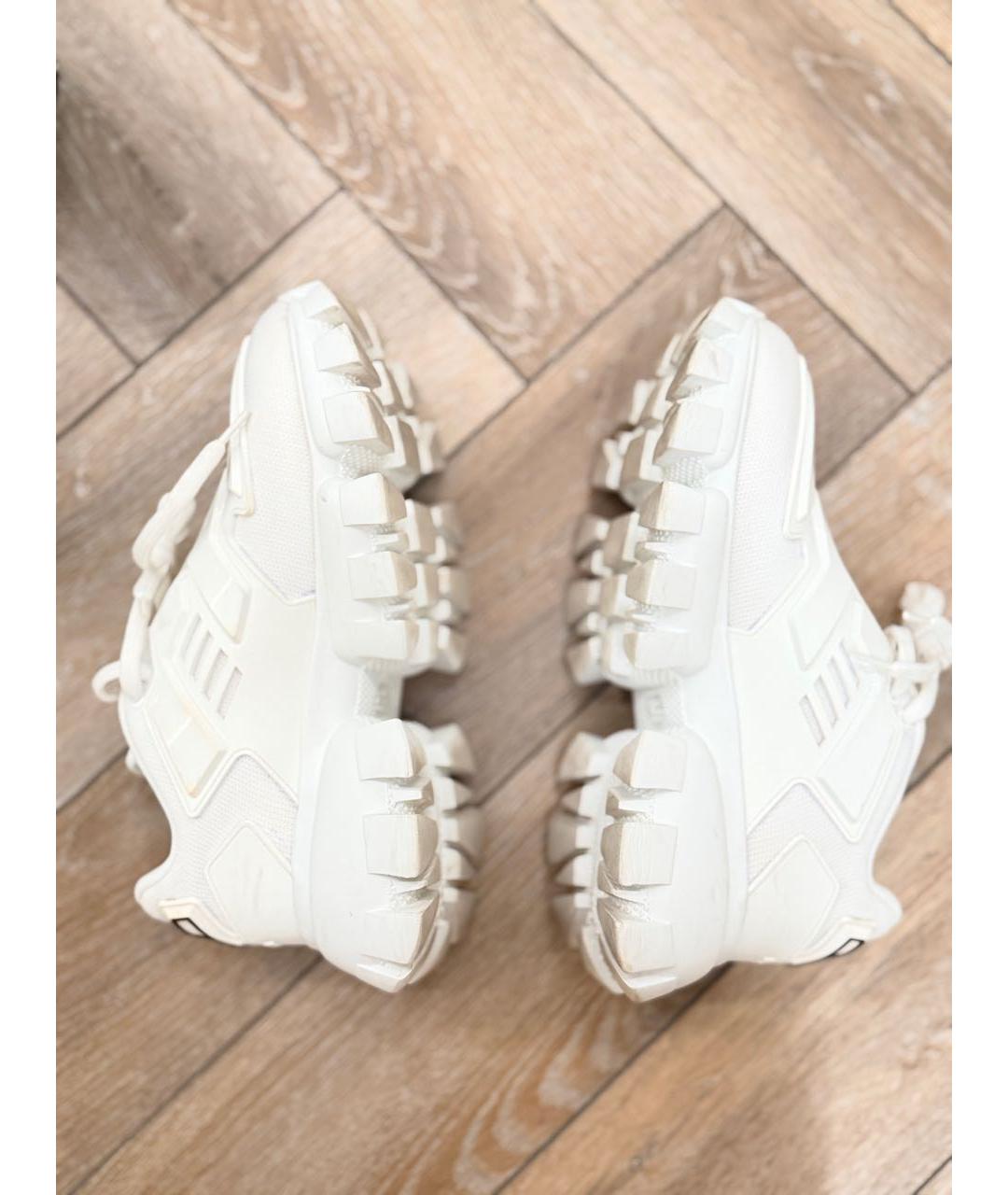 PRADA Белые кроссовки, фото 5