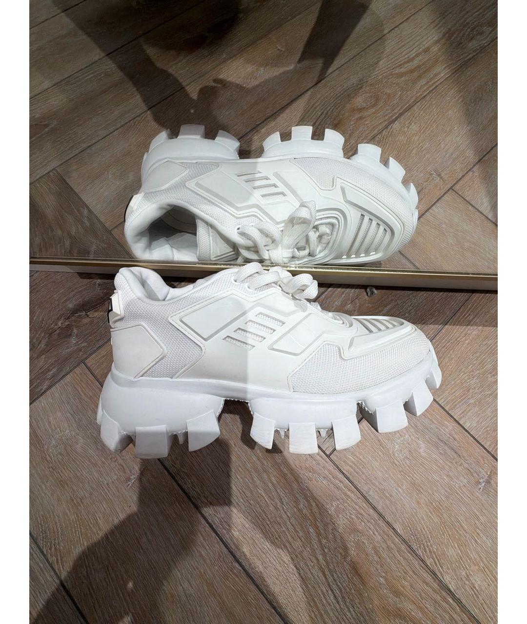 PRADA Белые кроссовки, фото 6