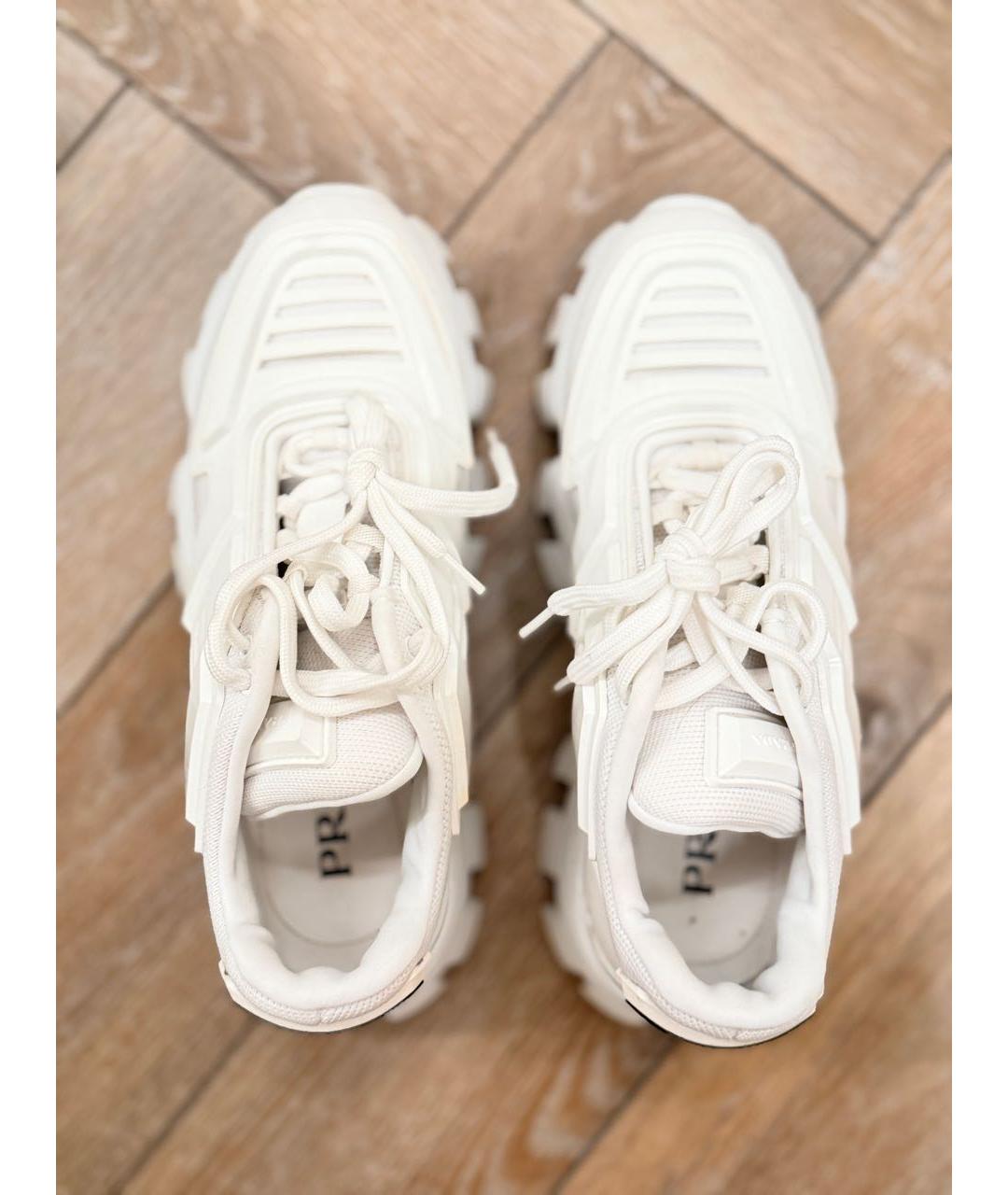 PRADA Белые кроссовки, фото 2