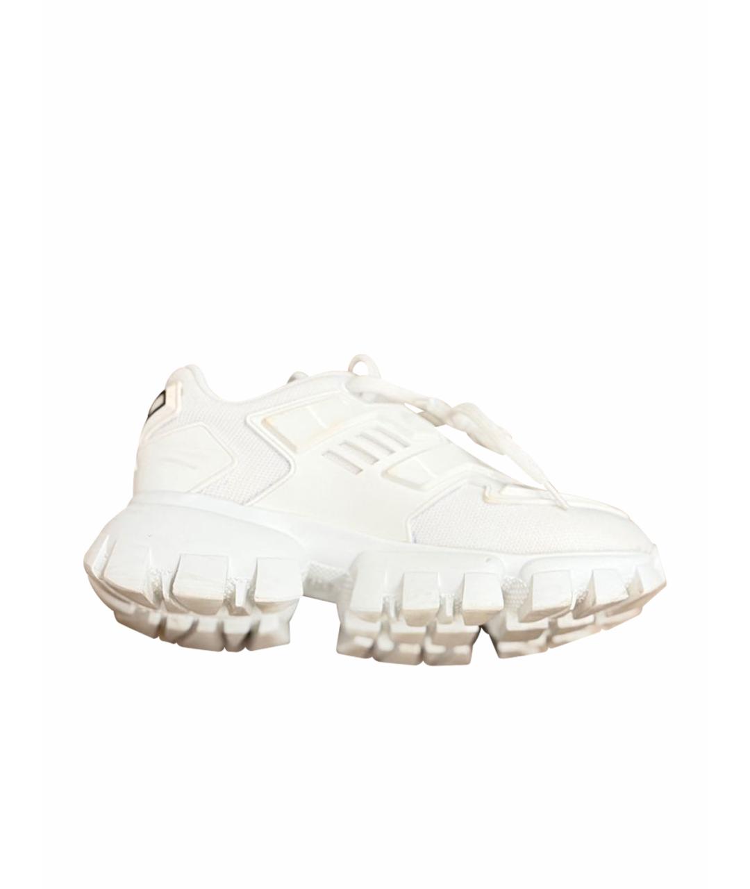 PRADA Белые кроссовки, фото 1