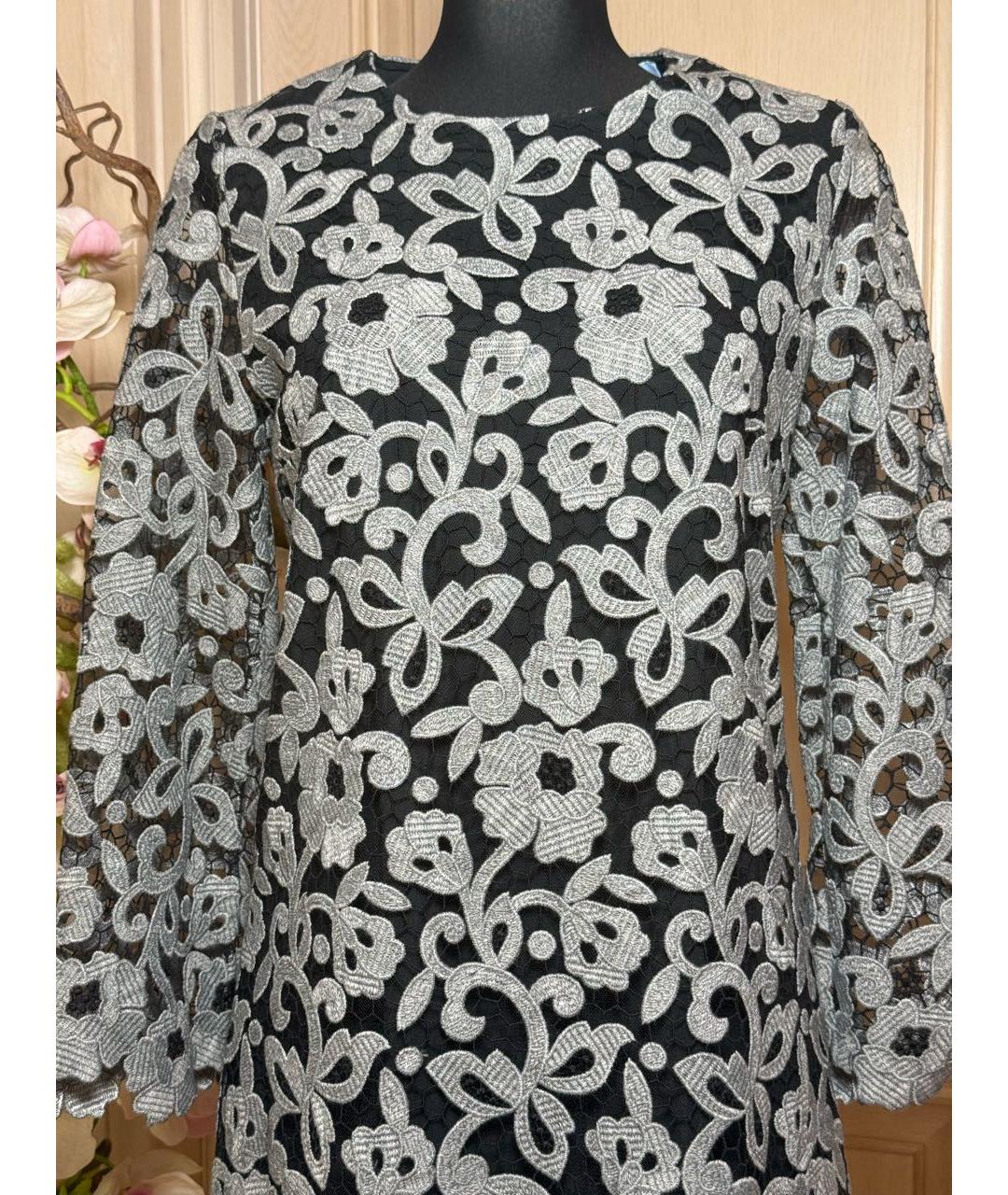 BLUMARINE Антрацитовое полиэстеровое вечернее платье, фото 2