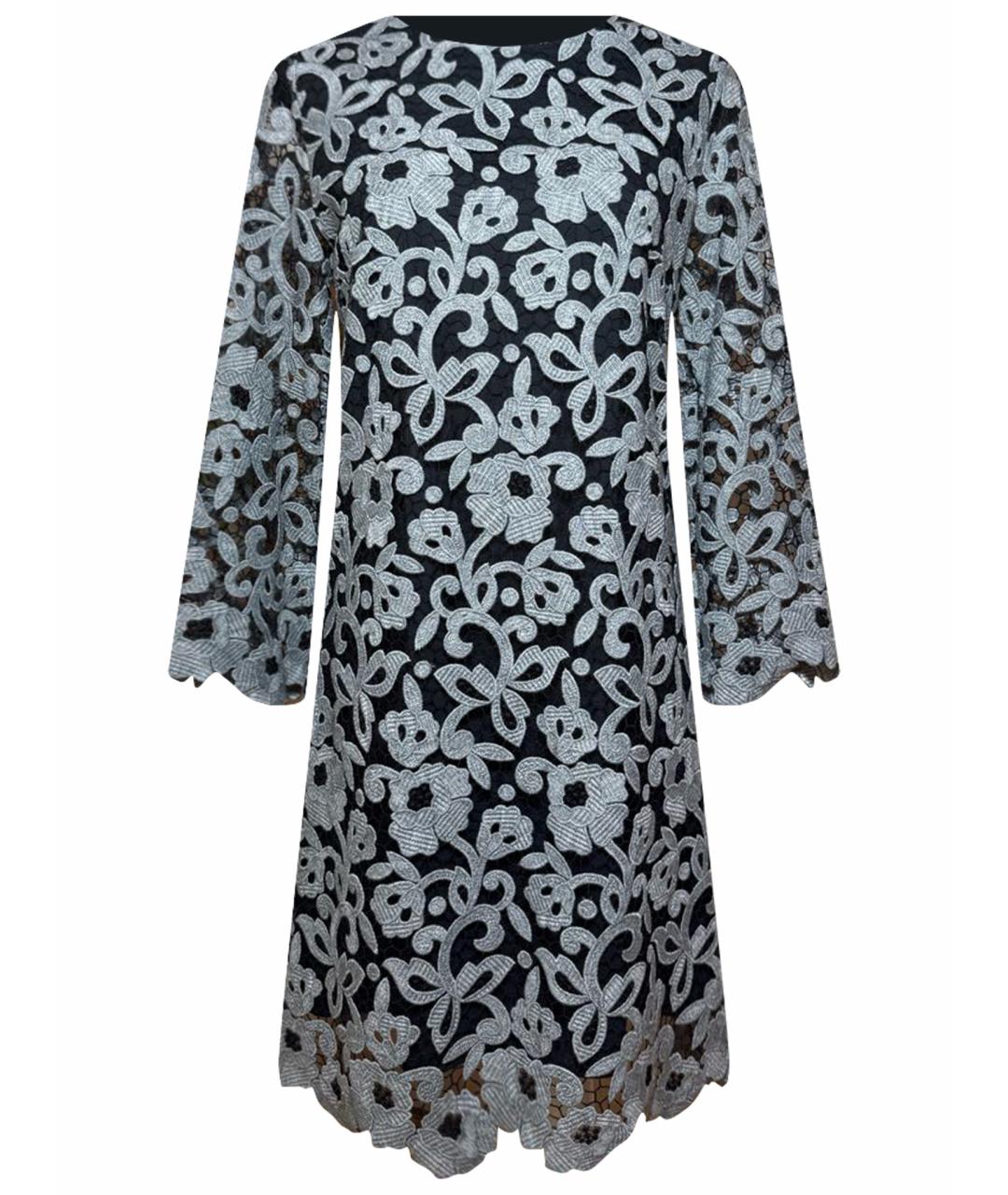 BLUMARINE Антрацитовое полиэстеровое вечернее платье, фото 1