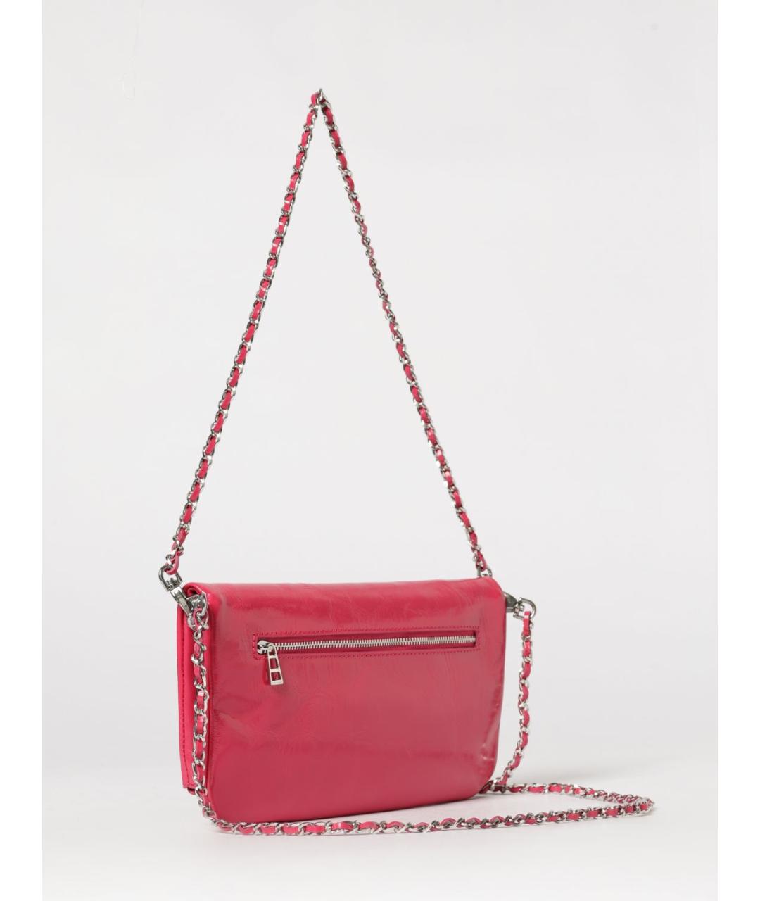 ZADIG & VOLTAIRE Розовая кожаная сумка через плечо, фото 2