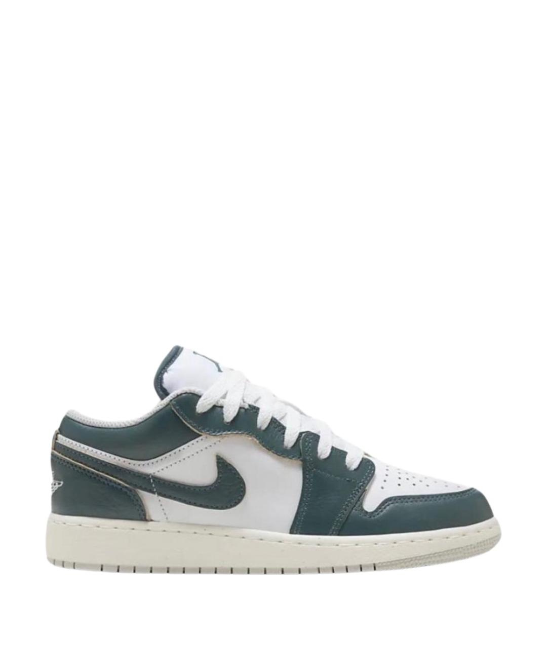 JORDAN Зеленые кожаные кроссовки, фото 1