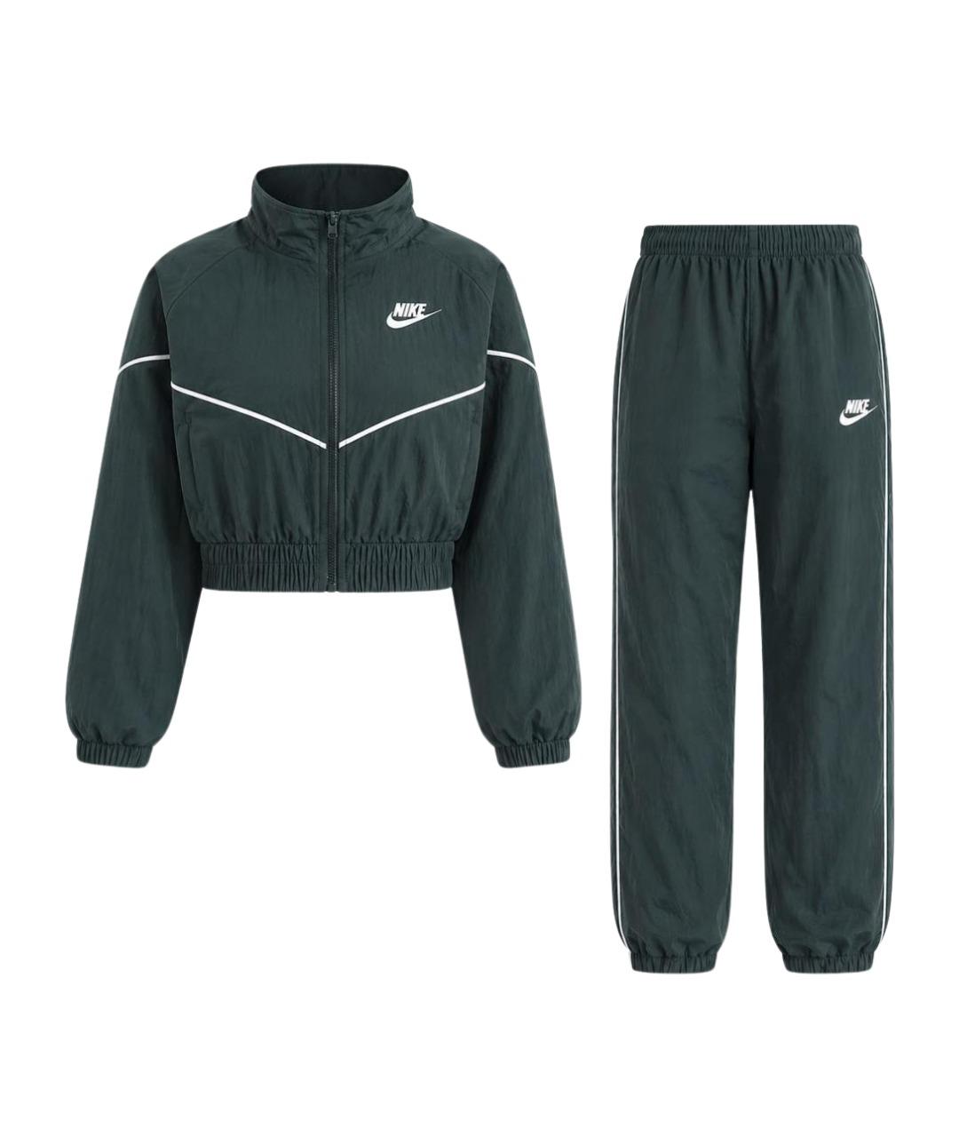 NIKE Зеленый костюм с брюками, фото 1
