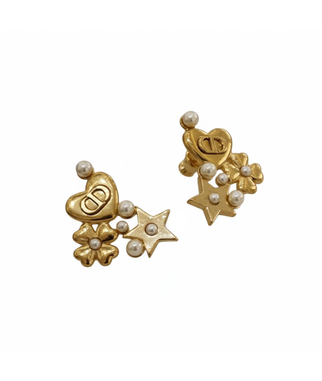 CHRISTIAN DIOR Золотые серьги, фото 2