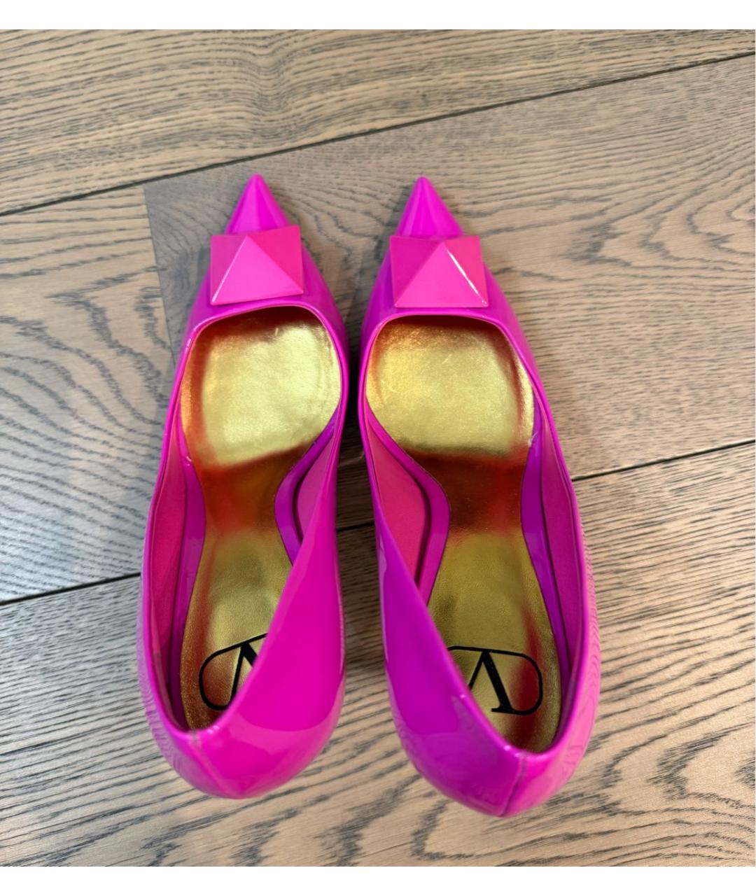 VALENTINO Фуксия туфли из лакированной кожи, фото 3