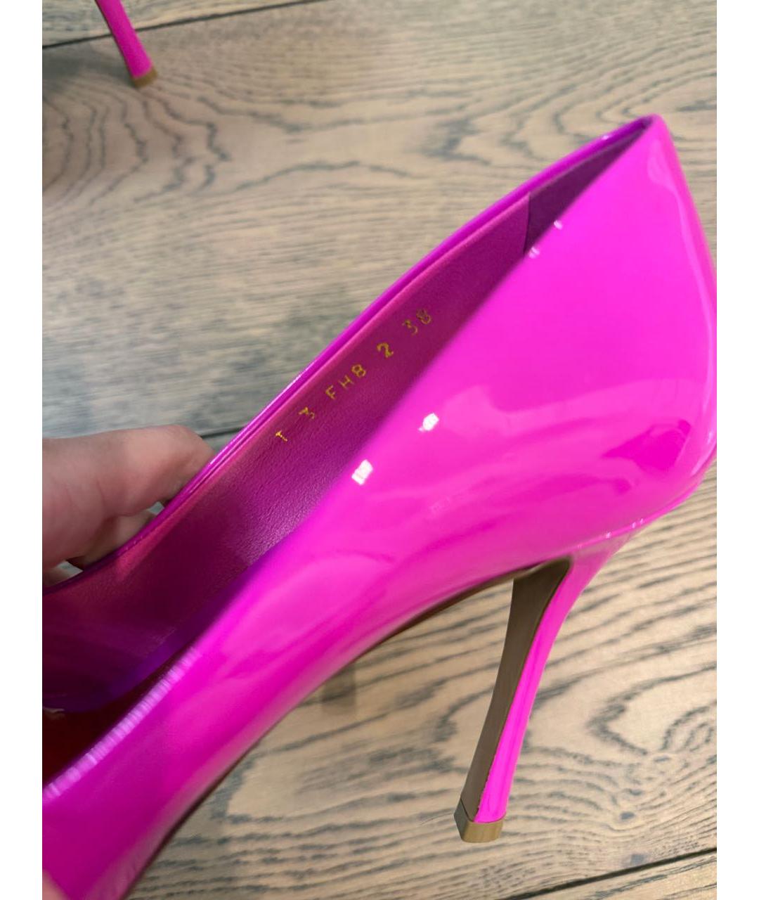 VALENTINO Фуксия туфли из лакированной кожи, фото 7