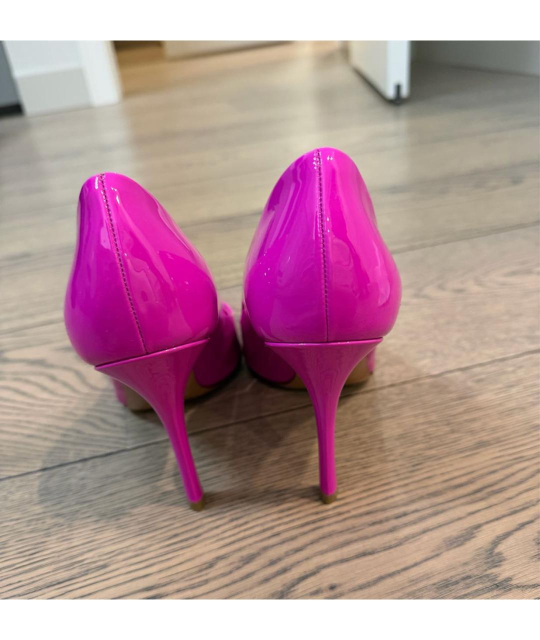 VALENTINO Фуксия туфли из лакированной кожи, фото 4