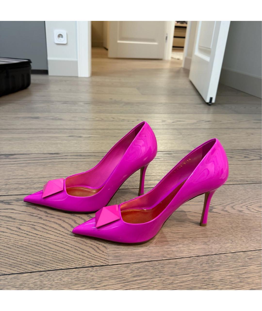 VALENTINO Фуксия туфли из лакированной кожи, фото 8