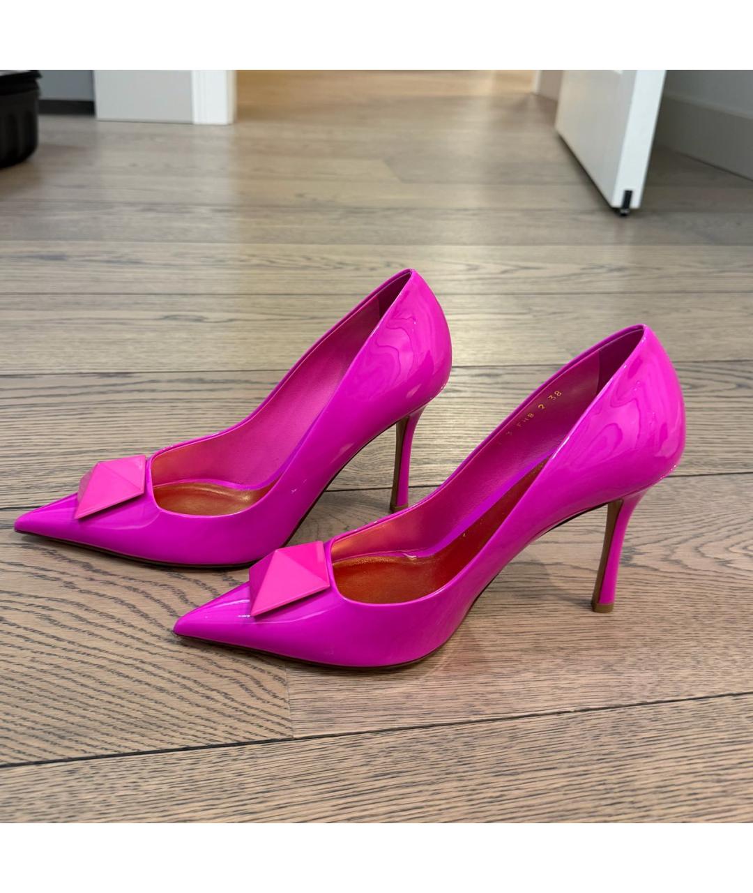 VALENTINO Фуксия туфли из лакированной кожи, фото 9