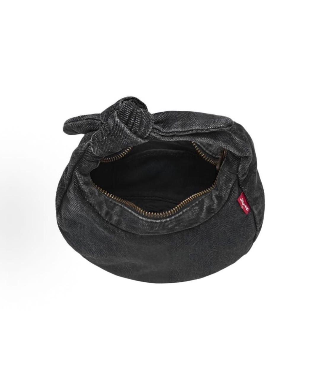 LEVI'S Черная тканевая сумка с короткими ручками, фото 3